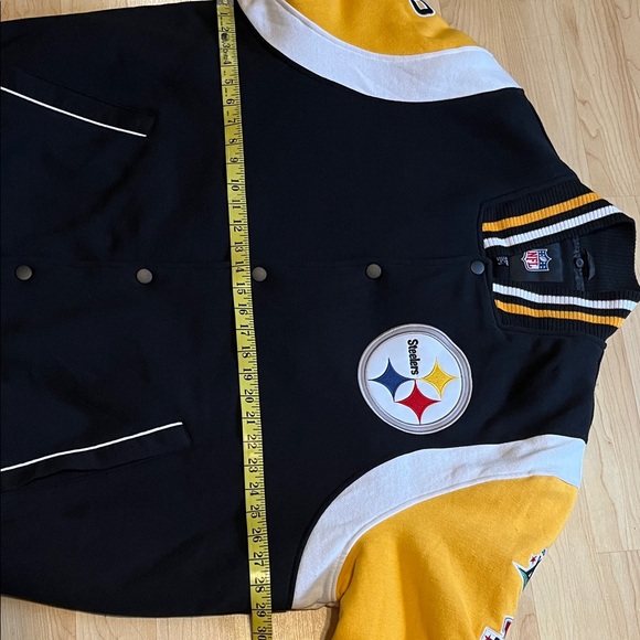 Steelers 6-Time Super Bowl Champions NFL Jacket Black and Yellow G-lll - Picture 5 of 12